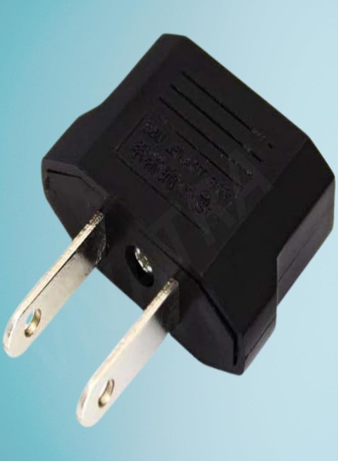 EPICKA 2-Pin Flat to Round US Conversion Plug, Compact Electrical Adapter for Home and Travel Use, Durable and Easy to Use (Pack of 2) (Pack of 2) - Image 3